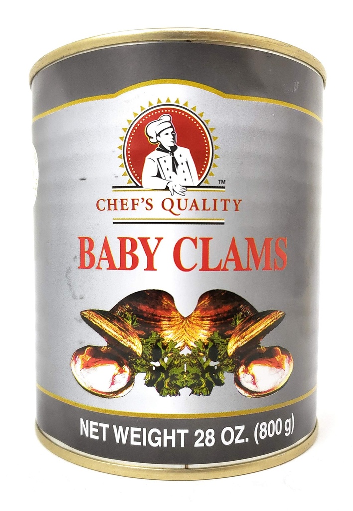 Chef's Quality - Baby Clams - 28 oz Can Unit