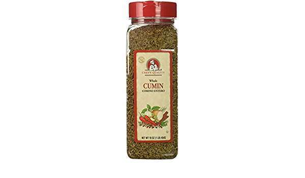 Chef's Quality - Cumin Seeds - 16 oz Jar Case