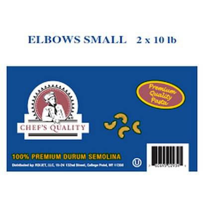 Chef's Quality - Elbow Pasta, Small - 2/10 lbs Unit