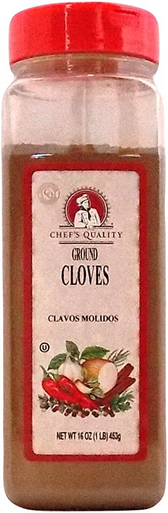Chef's Quality - Ground Cloves - 1 lb Jar Case