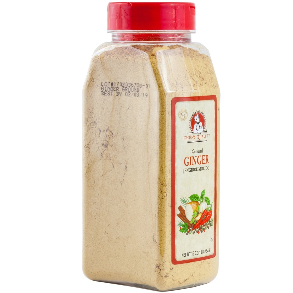 Chef's Quality - Ground Ginger - 1 lb Jar Case