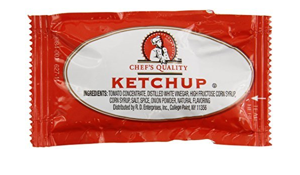 Chef's Quality - Ketchup Packets, 7 grams - 1000 ct Unit