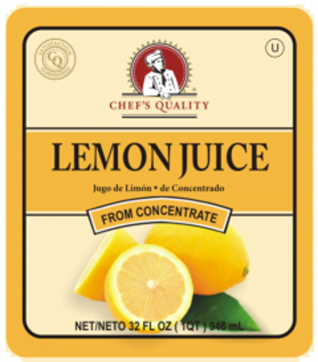 Chef's Quality - Lemon Juice - 32 oz Bottle Unit