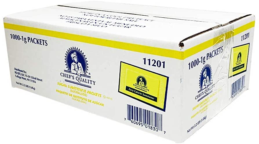 Chef's Quality - Sugar Substitute, Yellow Packets - 1000 ct Unit