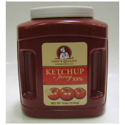 Chef's Quality - Tomato Ketchup Jug - #10 size Case