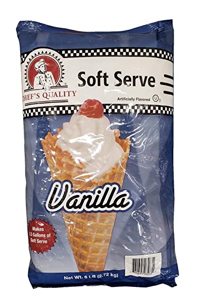 Chef's Quality - Vanilla Soft Serve Mix - 6 lbs Case