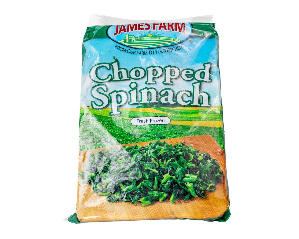 Frozen James Farm - Frozen Chopped Spinach - 3 lbs Case