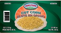 Frozen James Farm - IQF Cut Corn - 2.5 lbs Case
