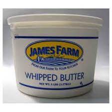 James Farm - Whipped Salted Butter - 5 lb Tub Unit