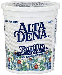 [6607 - 84523 - 7039923090] Alta Dena - Low Fat Vanilla Yogurt - 32 oz Case