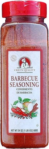 [806000 - 36164 - 76069500384] Chef's Quality - BBQ Seasoning - 24 oz Jar Unit