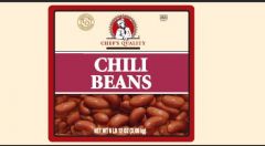 [617 - 20086 - 76069501540] Chef's Quality - Chili Beans - #10 cans Unit