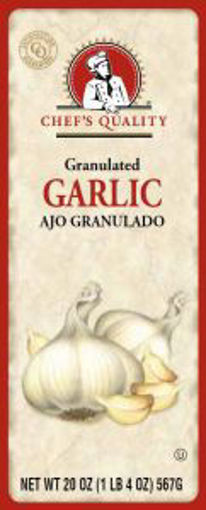 [922 - 41391 - 76069557492] Chef's Quality - Granulated Garlic - 1.5 lb Jar Unit