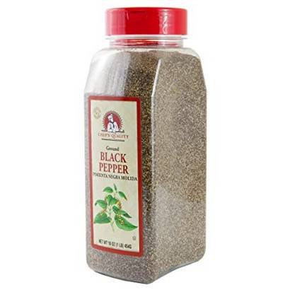 [801000 - 64510 - 76069557289] Chef's Quality - Ground Black Pepper - 1 lb Unit