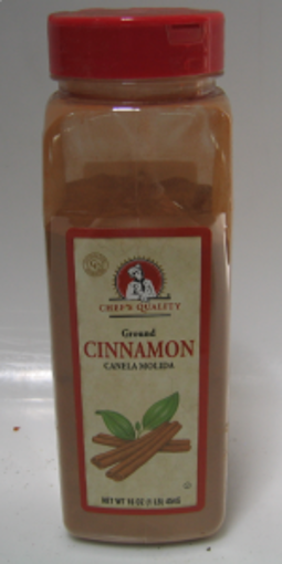 [804000 - 64512 - 76069557304] Chef's Quality - Ground Cinnamon - 1 lb Jar Case