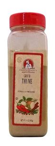 [801000 - 23857 - 76069557462] Chef's Quality - Ground Thyme - 12 oz Jar Unit