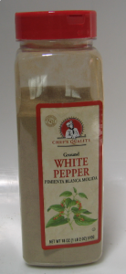 [924 - 55470 - 76069557360] Chef's Quality - Ground White Pepper - 18 oz Jar Unit