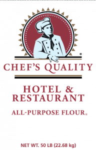 [709 - 2061211 - 76069502575] Chef's Quality - Hotel & Restaurant Flour - 50 lbs Unit