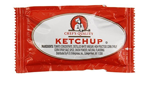 [2401 - 32565 - 76069500288] Chef's Quality - Ketchup Packets, 7 grams - 1000 ct Unit