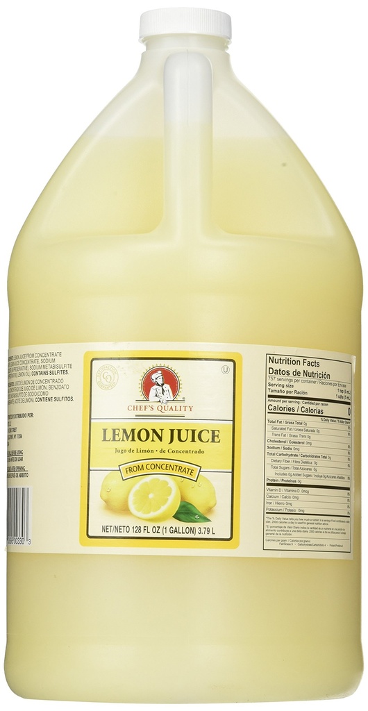 Chef's Quality Lemon Juice gallon Unit MACH Foods