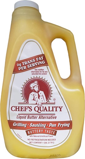[911 - 1020152 - 76069501615] Chef's Quality - Liquid Butter Alternative - gallon Unit