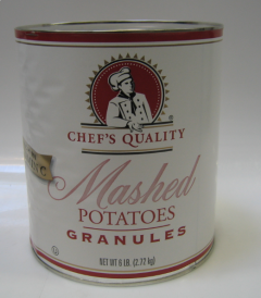 [524 - 870063 - 76069500813] Chef's Quality - Mashed Potato Granules - #10 cans Unit