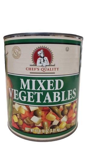 [214 - 870020 - 76069500958] Chef's Quality - Mixed Vegetables - #10 cans Case