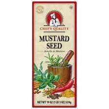 [921 - 51230 - 76069557334] Chef's Quality - Mustard Seed - 19 oz Jar Case