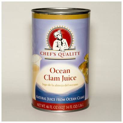 [417 - 1010033 - 76069501798] Chef's Quality - Ocean Clam Juice - 46 oz Can Case