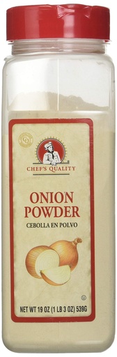 [925 - 54759 - 76069557338] Chef's Quality - Onion Powder - 19 oz Jar Case