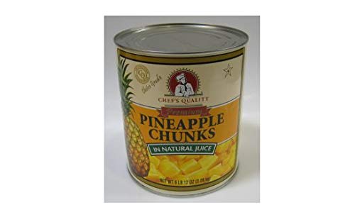 [520 - 2340138 - 76069502077] Chef's Quality - Pineapple Chunks in Natural Juice - #10 cans Unit