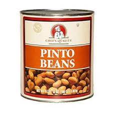 [614 - 32882 - 76069501483] Chef's Quality - Pinto Beans - 6 lb Can Case