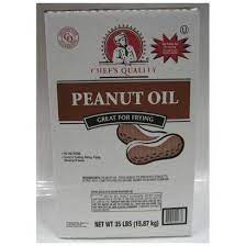 [322 - 1020100 - 76069500933] Chef's Quality - Pure Peanut Oil - 35 lbs Case