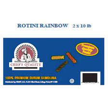 [324 - 490375 - 76069502925] Chef's Quality - Rainbow Rotini Pasta - 2/10 lbs Unit