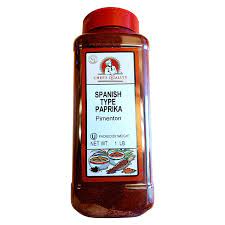 [925 - 41386 - 76069557485] Chef's Quality - Spanish Paprika - 1 lb Jar Case