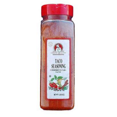 [921 - 36169 - 76069557472] Chef's Quality - Taco Seasoning - 1.5 lbs Jar Unit