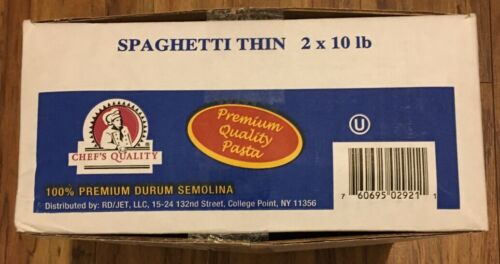 [324 - 490369 - 76069502921] Chef's Quality - Thin Spaghetti - 2/10 lbs Unit