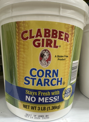 [719 - 29270 - 1990000387] Clabber Girl - Cornstarch - 3.5 lbs Case