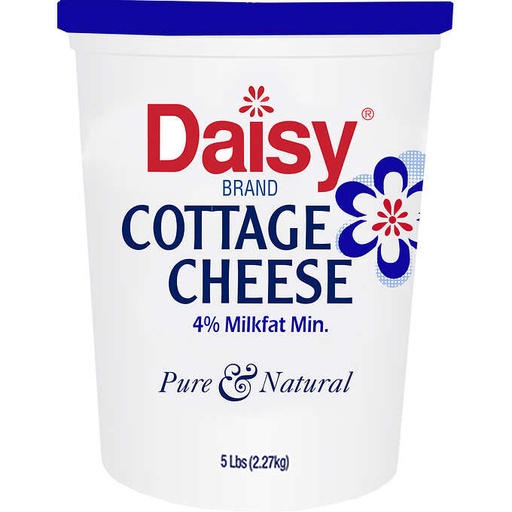 [6607 - 1530530 - 7342050540] Daisy - Cottage Cheese, 4% Milkfat, 5 lb Unit