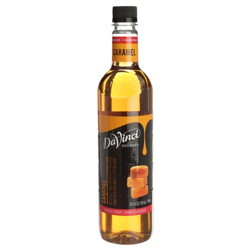 [2403 - 1100197 - 73738410021] DaVinci Gourmet - Classic Caramel Syrup, 12 Pack, 750 ml Case