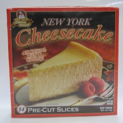 [7002 - 2360142 - 76069501576] Frozen Chef's Quality - Gourmet New York Style Cheesecake - 14 slices Unit