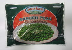 [7185 - 86525 - 76069501000] Frozen James Farm - IQF Peas - 2.5 lbs Unit