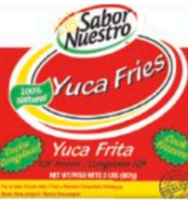 [7167 - 42466 - 76069501644] Frozen Sabor Nuestro - Yucca Fries - 2 lbs Unit