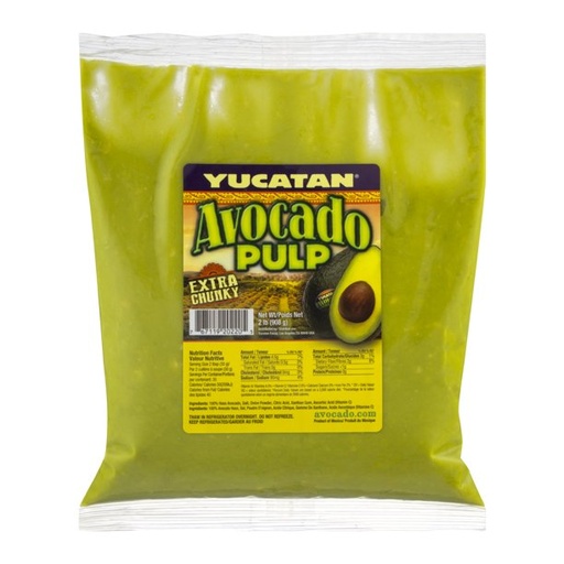 [7166 - 19236 - 76711920220] Frozen Yucatan - Chunky Avocado Pulp - 6/2 lbs Unit