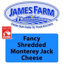 [6512 - 1440207 - 76069500865] James Farm - Fancy Shredded Monterey Jack Cheese - 5 lbs Unit