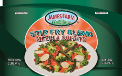 [7190 - 63381 - 76069503021] James Farm - IQF Stir Fry Blend - 2 lbs Unit