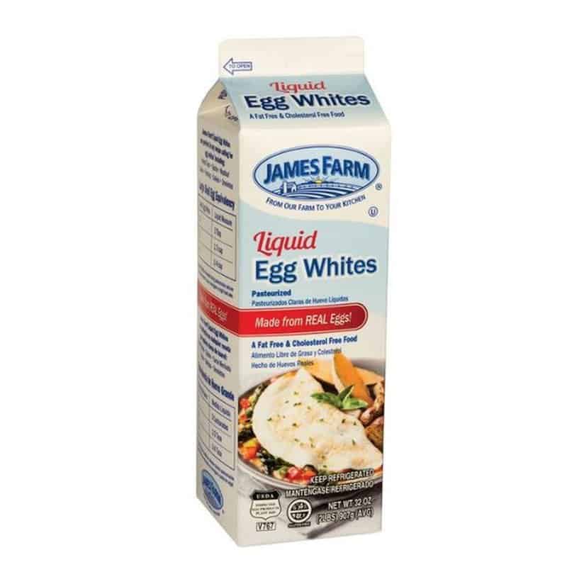 James Farm Liquid Eggs, Just Whites 2 lbs Case MACH Foods