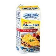 [4516 - 1520057 - 76069503088] James Farm - Liquid Eggs, Whole Eggs - 2 lbs Unit