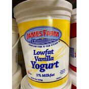 [6607 - 1530441 - 76069503450] James Farm - Low Fat Vanilla Yogurt - 5 lbs Case