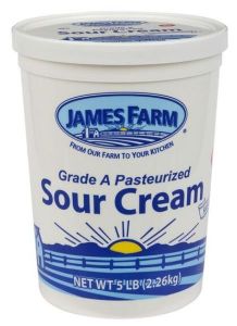 [5008 - 44337 - 76069522988] James Farm - Sour Cream - 5 lbs Case
